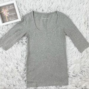 Everlane The Pima Micro-Rib Scoop-Neck Tee XS !